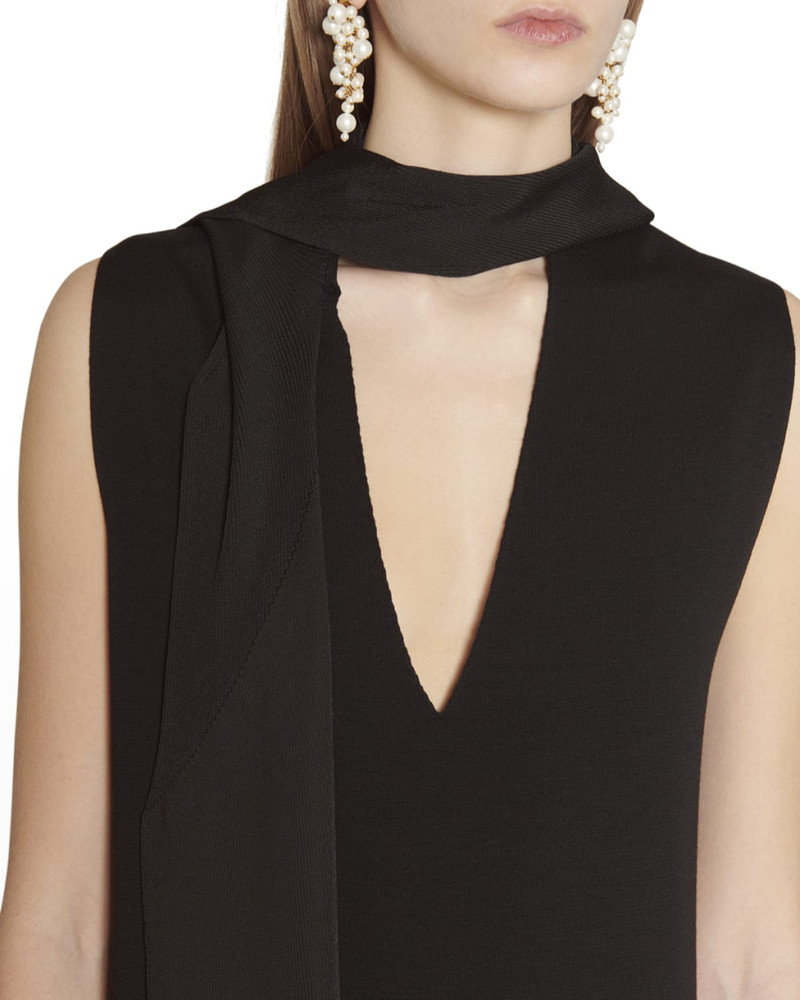 Draped Scarf Midi Dress 5