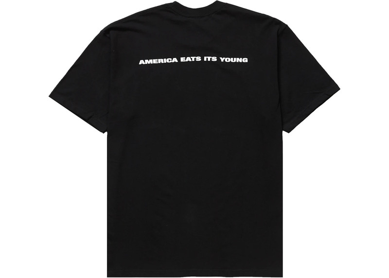 Supreme Supreme America Eats Its Young Tee Black outlook