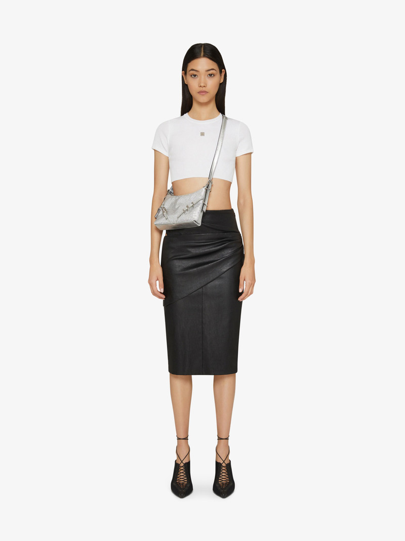Givenchy MINI VOYOU BAG IN SATIN WITH STRASS AND LEATHER outlook