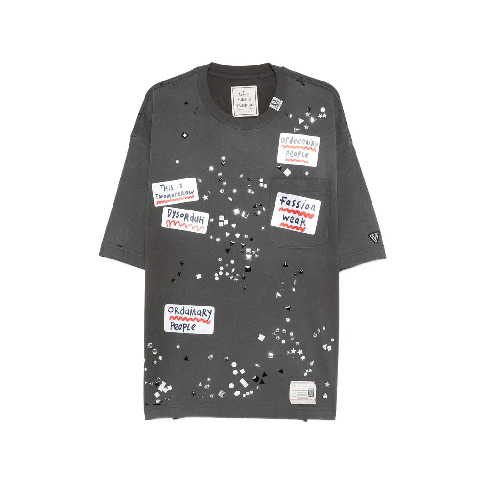 Maison Mihara Yasuhiro Grey T-Shirts & Vests - T-Shirts Men - 1