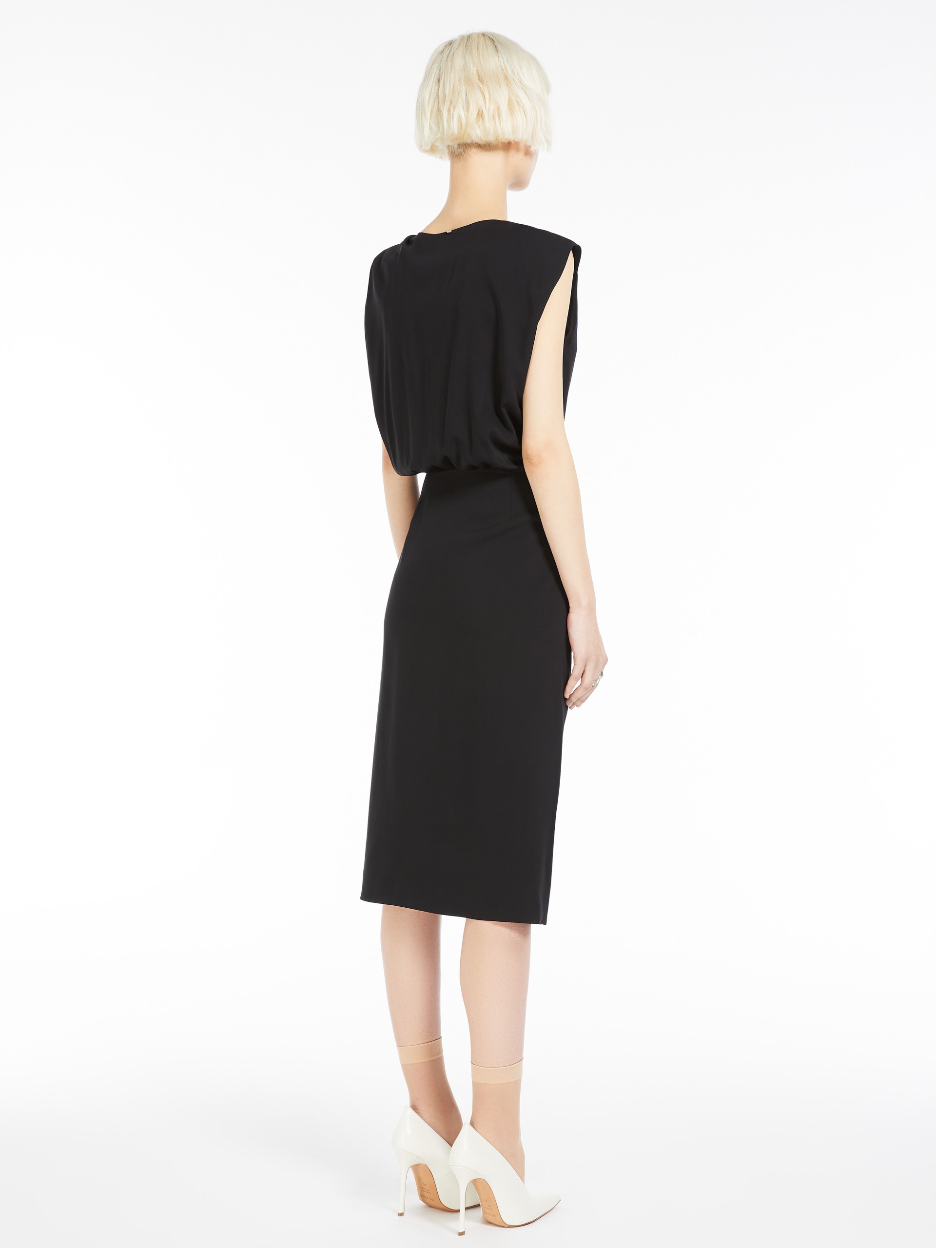 CRIS Sleeveless torchon dress - 4