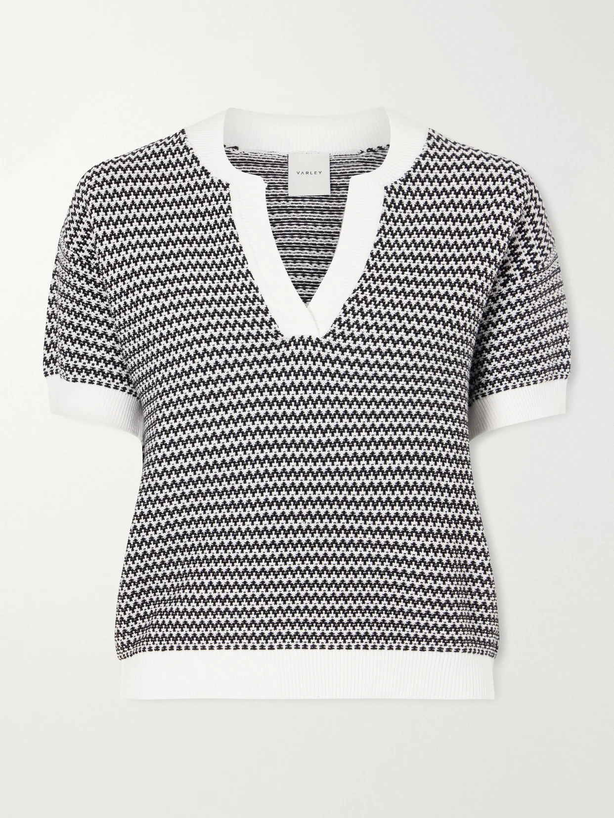 Dora Striped Knitted Cotton Top - 1