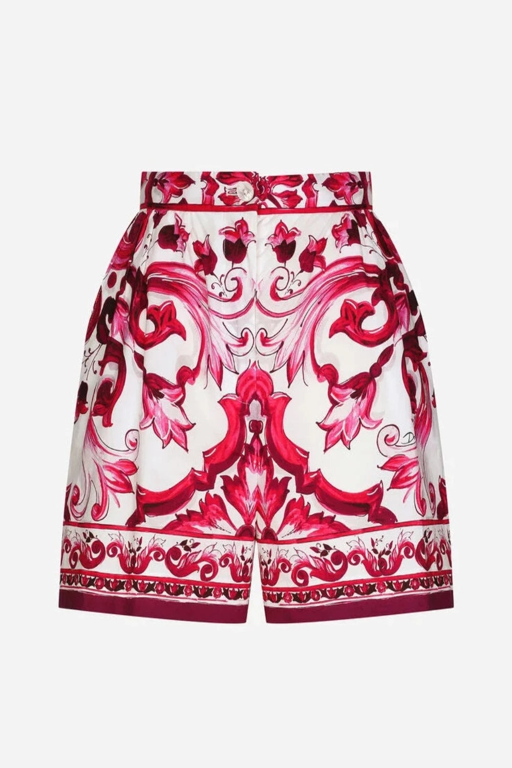 Majolica Print Poplin Shorts - 1