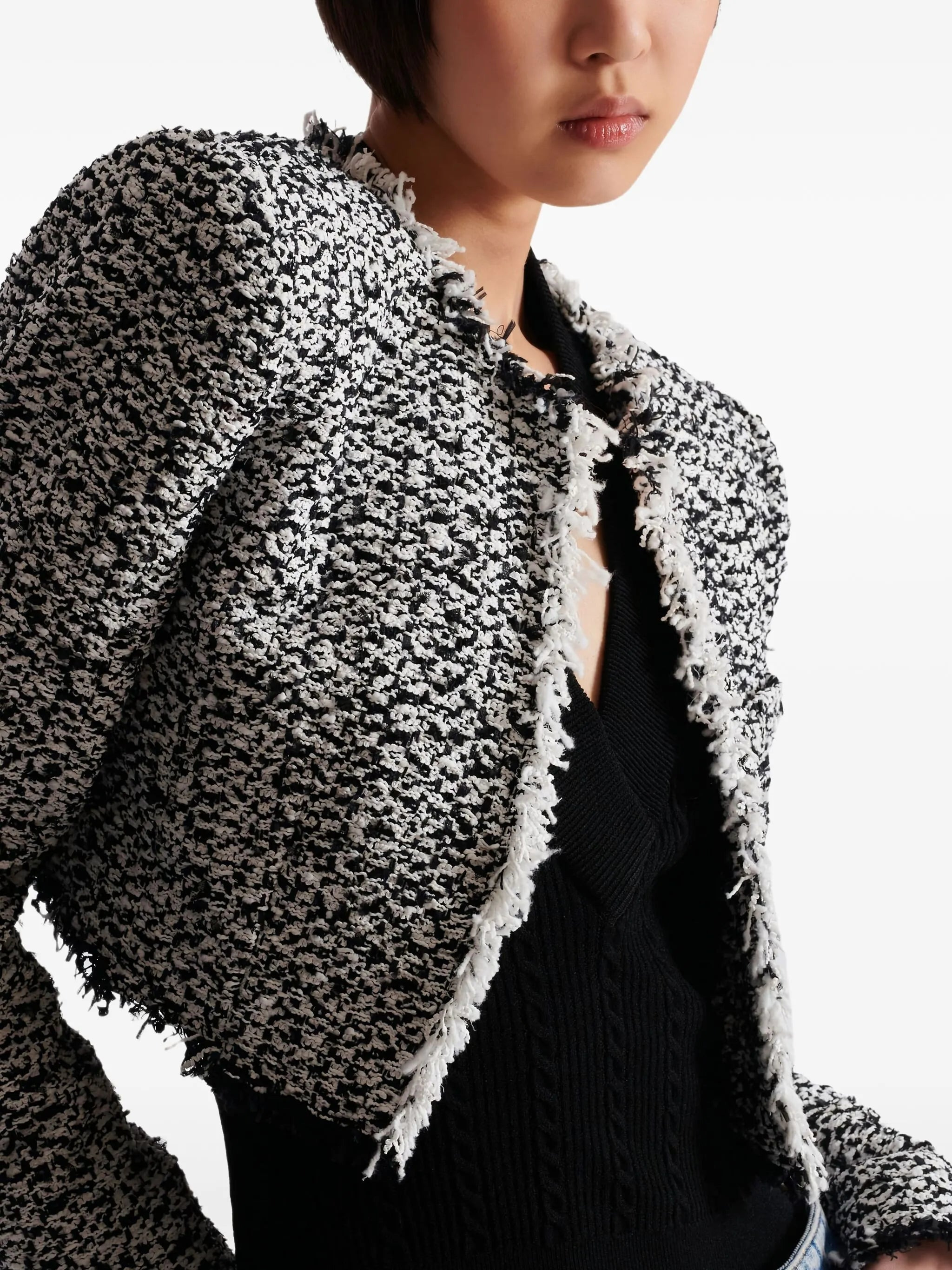 tweed fringed jacket - 5