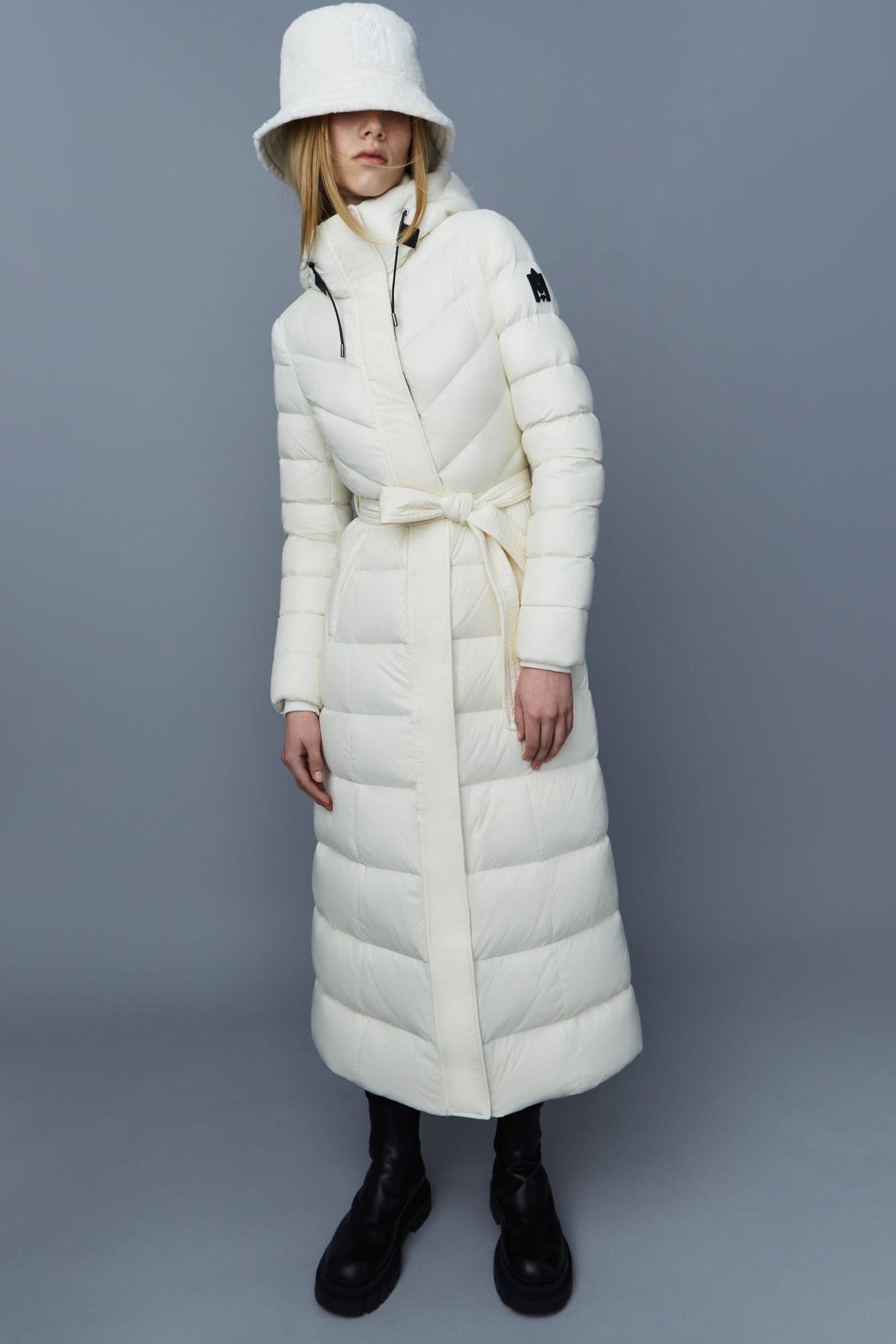 CALINA Lustrous light down maxi coat - 5
