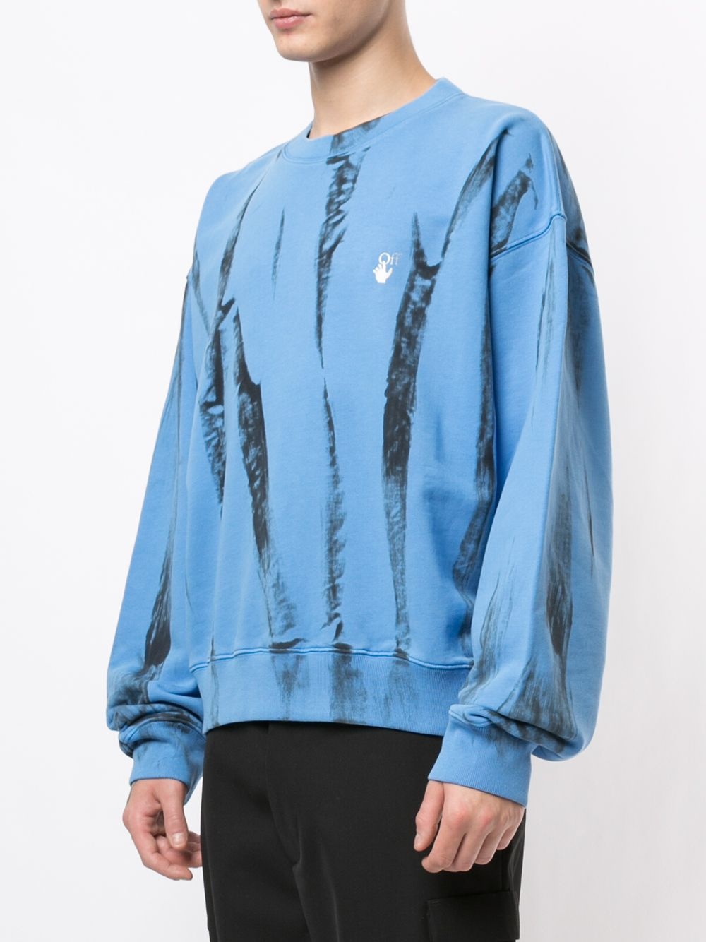 reflective Arrows tie-dye sweatshirt - 3