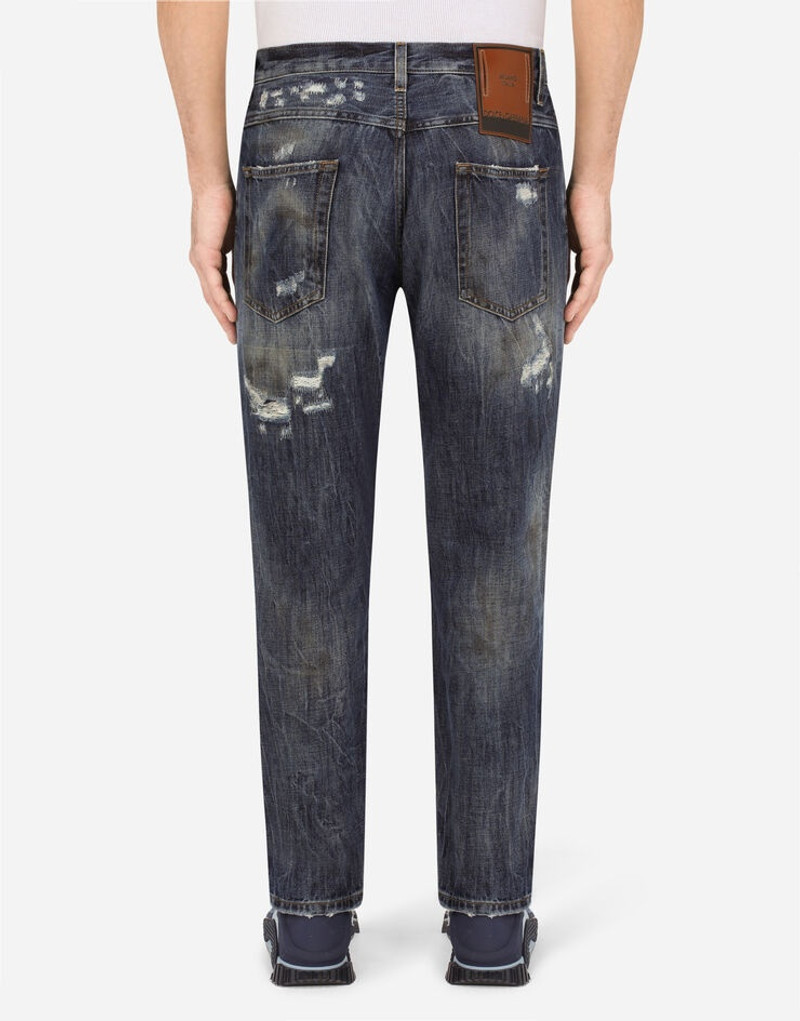 Dolce & Gabbana Loose jeans with mud-effect detailing outlook