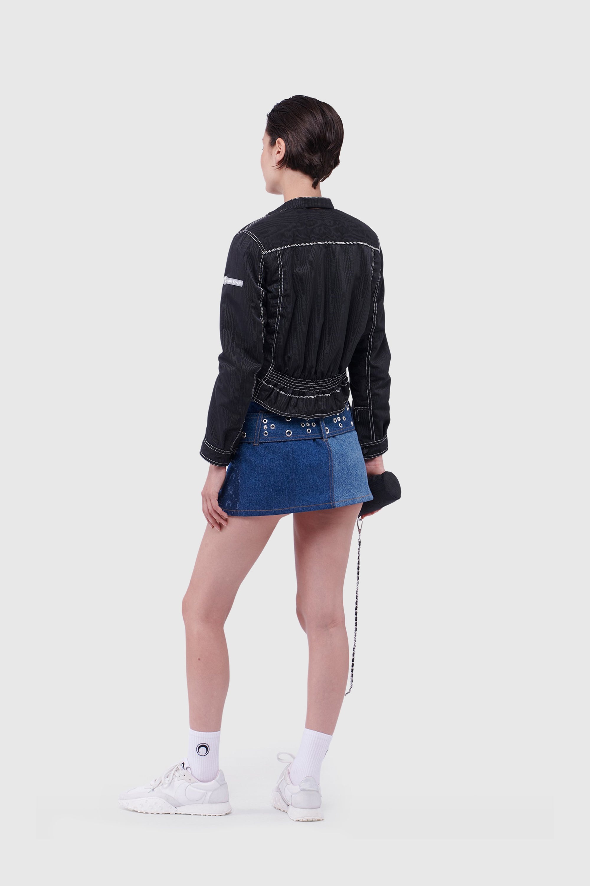 Racing Jacket in Regenerated Moire - 3