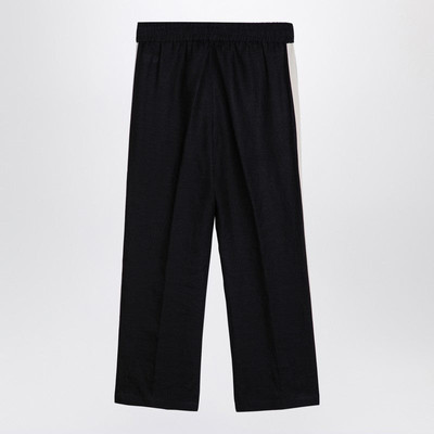 Palm Angels ANTHRACITE GREY LINEN SPORTS TROUSERS outlook