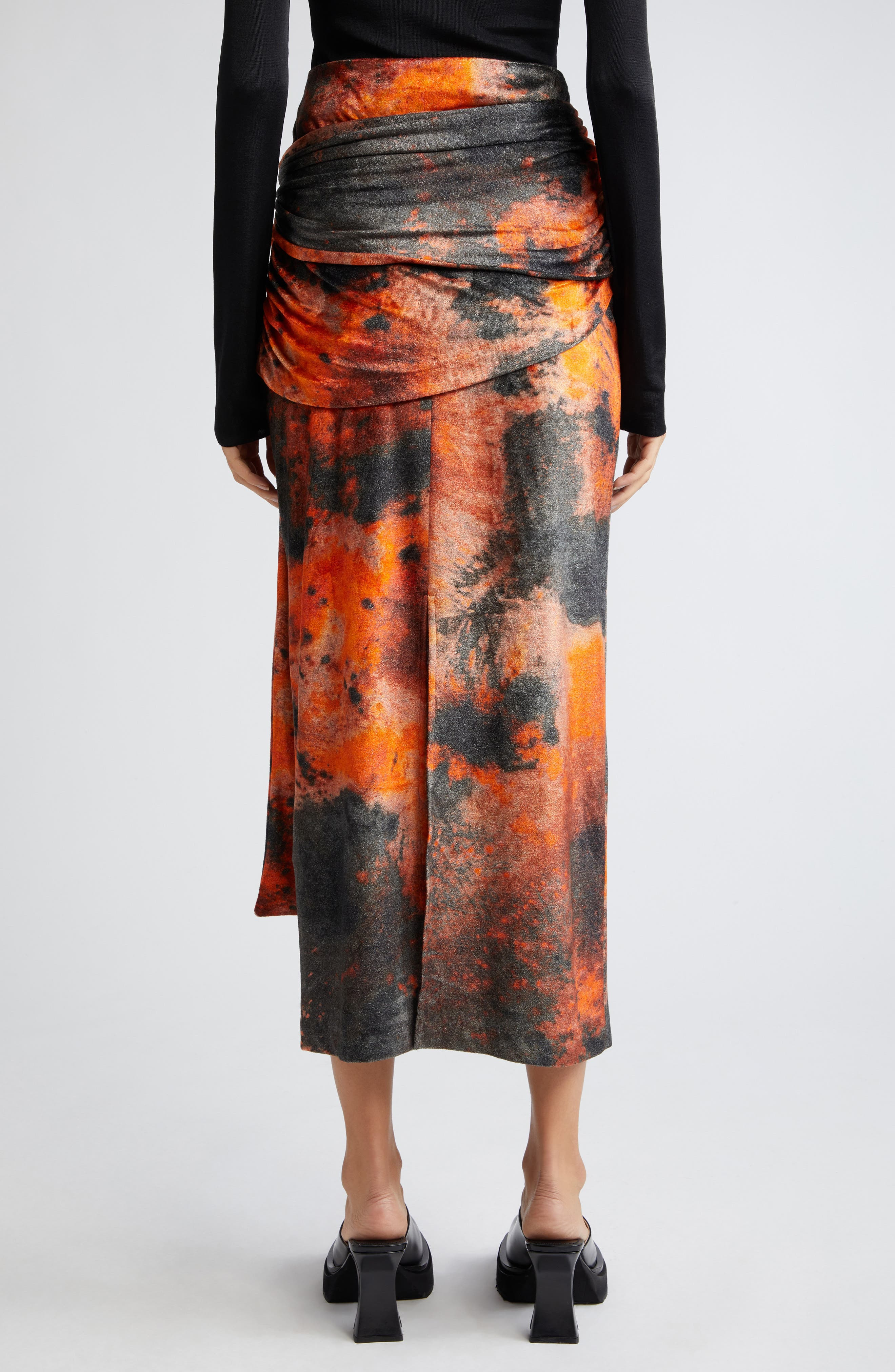Colorburst Ruched Skirt - 2
