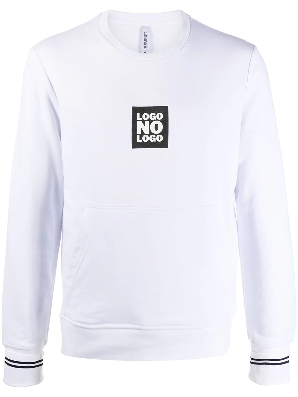 slogan-patch sweatshirt - 1