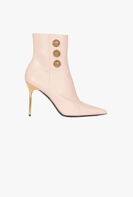 Nude leather Roni ankle boots - 1