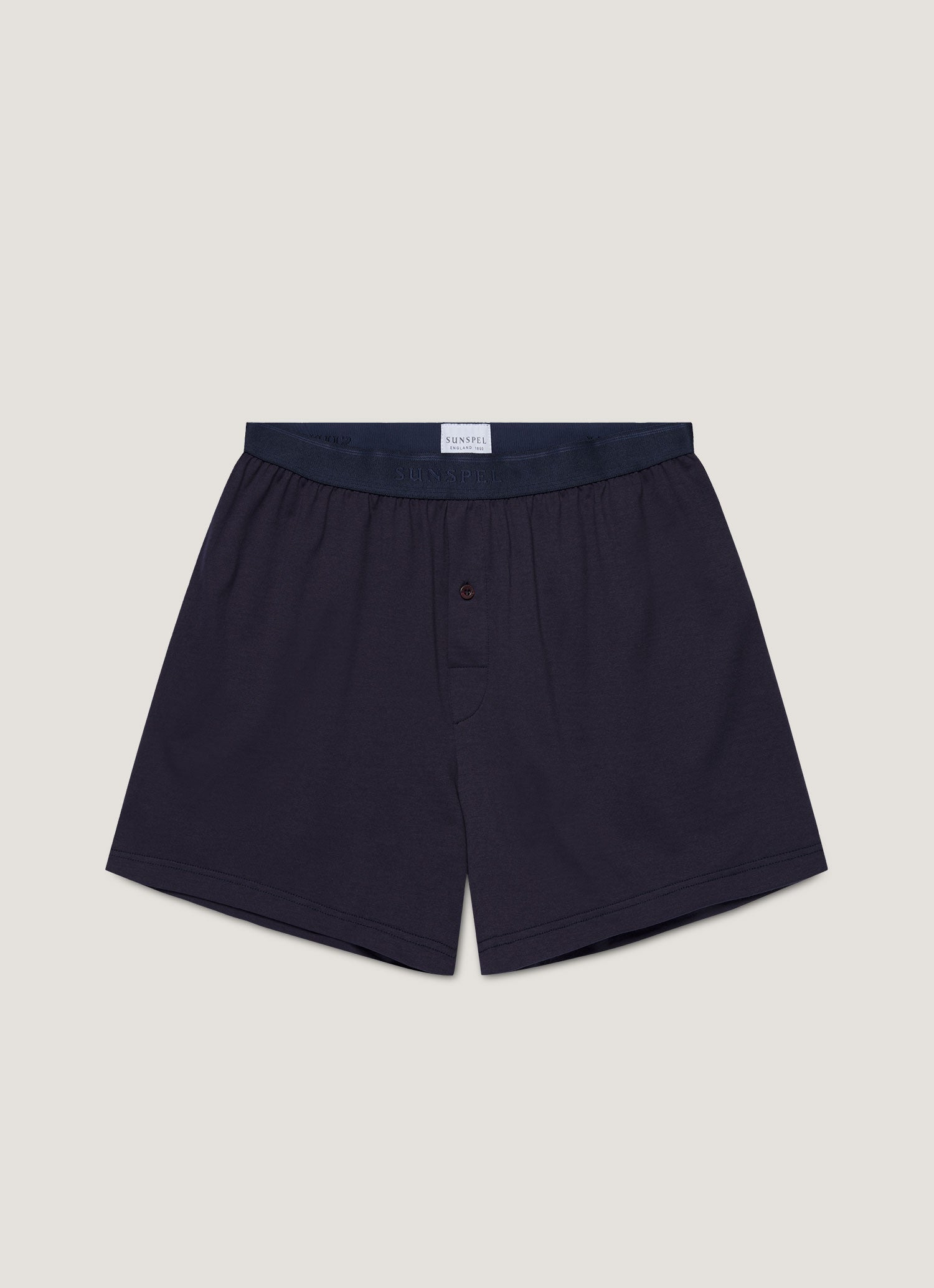 Superfine Cotton One‑Button Boxer Shorts - 1