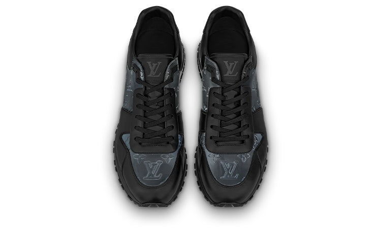 LOUIS VUITTON Run Away Sneakers 'Black with Grey Monogram' 1A8KJA - 3