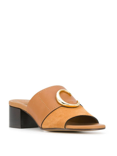 Chloé suede mules outlook