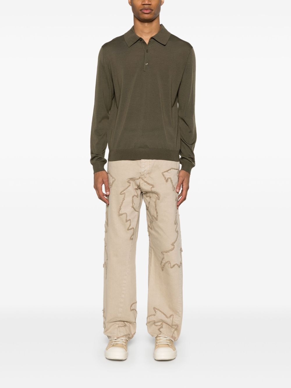 wool polo shirt - 2