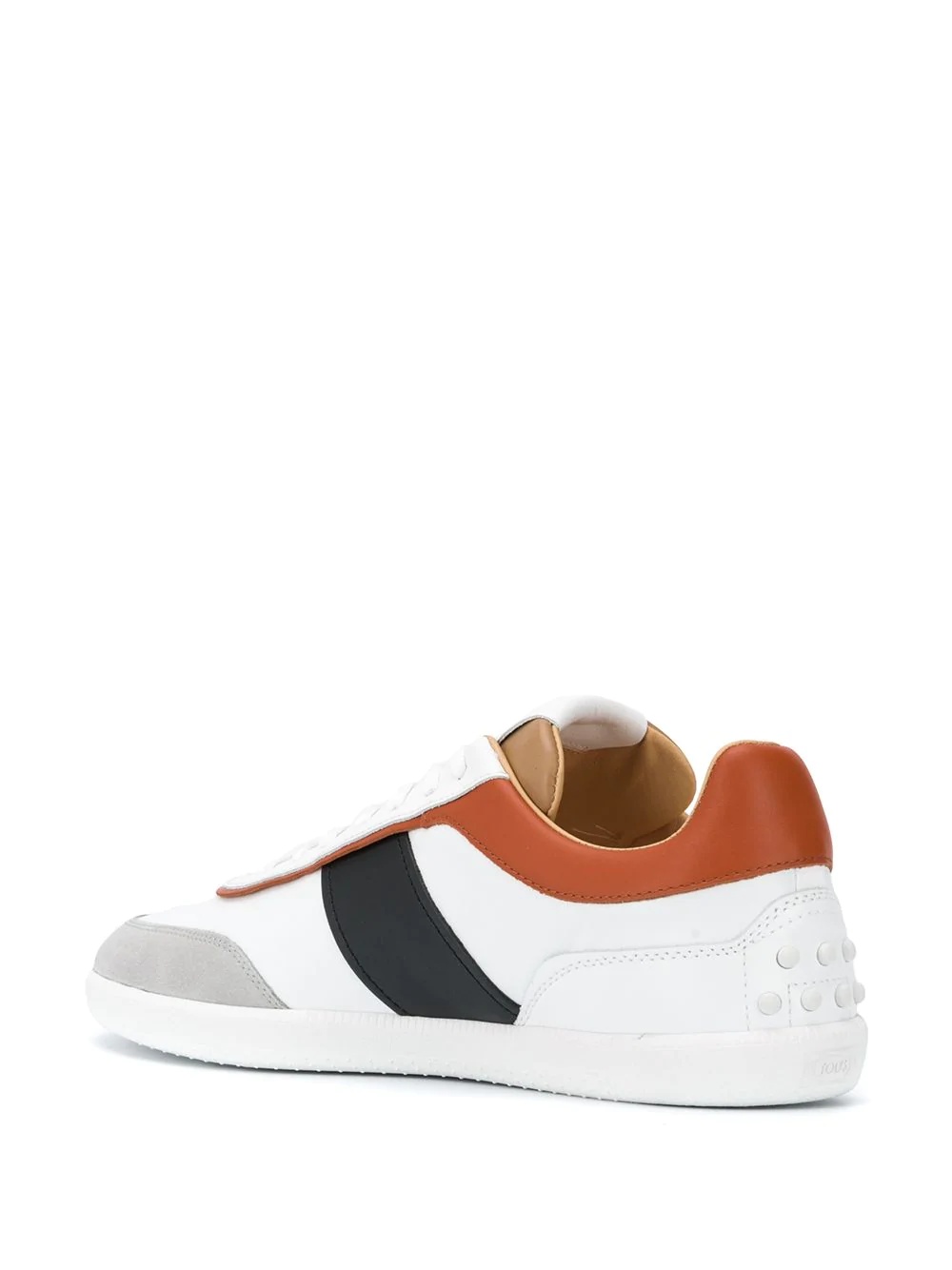 panelled low-top sneakers - 3