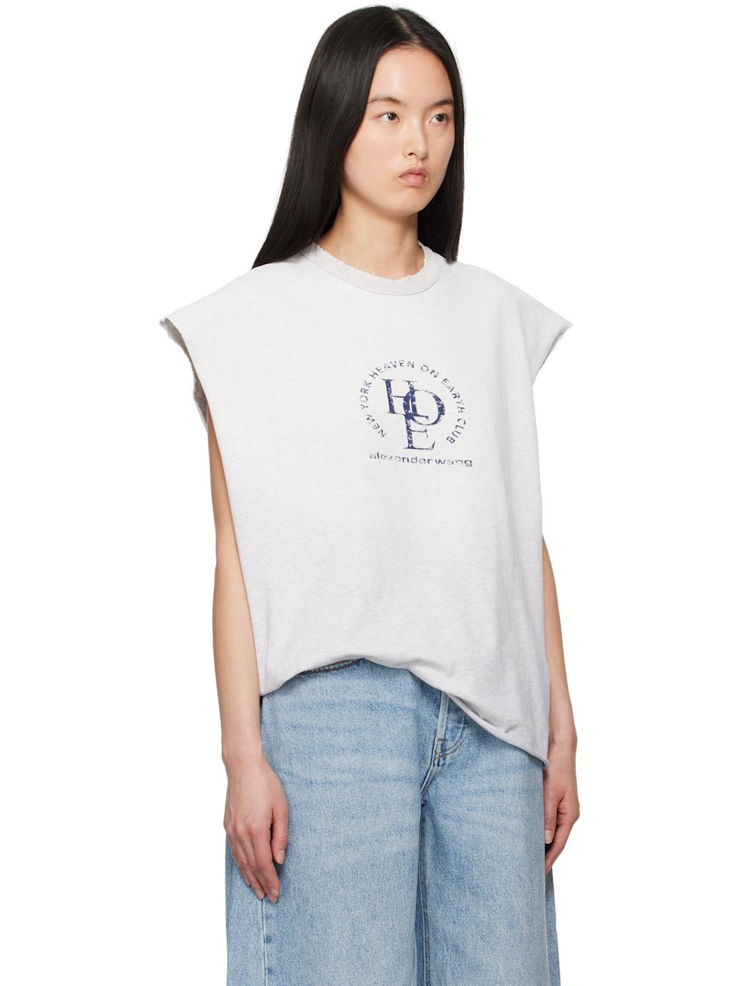 【ALEXANDER WANG】DISTRESSED MUSCLE TEE S ALEXANDER WANG】DISTRESSED MUSCLE TEE S