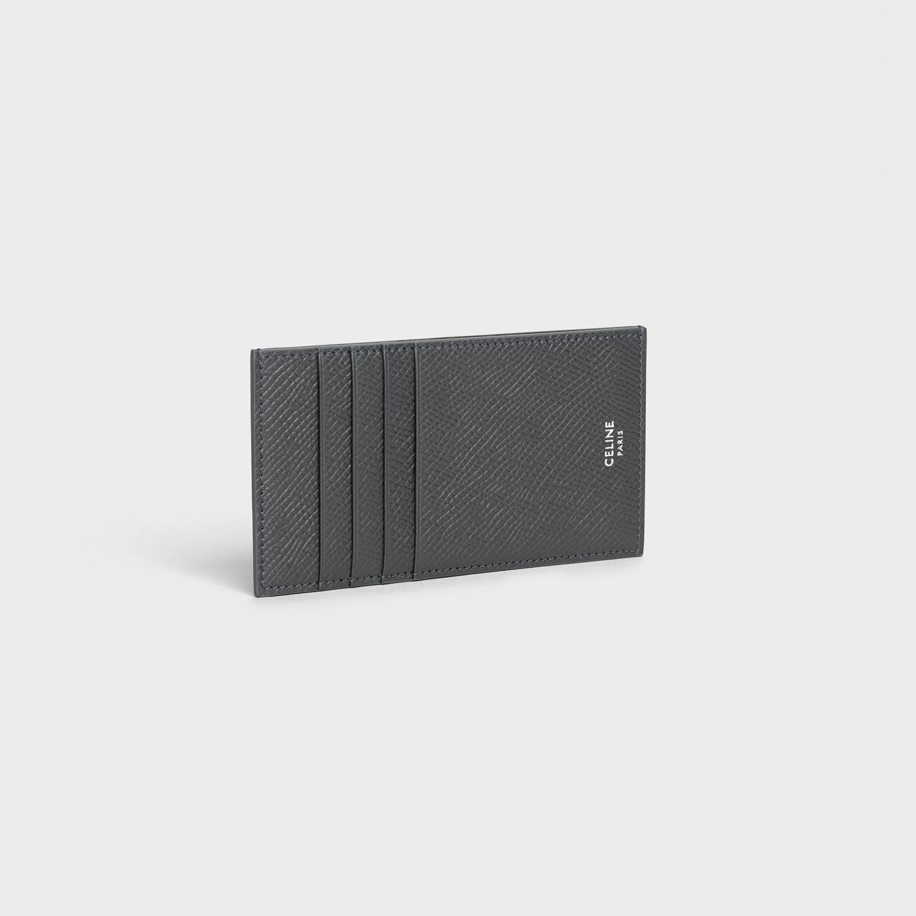 COMPACT CARD HOLDER  IN  GRAINED CALFSKIN - 2