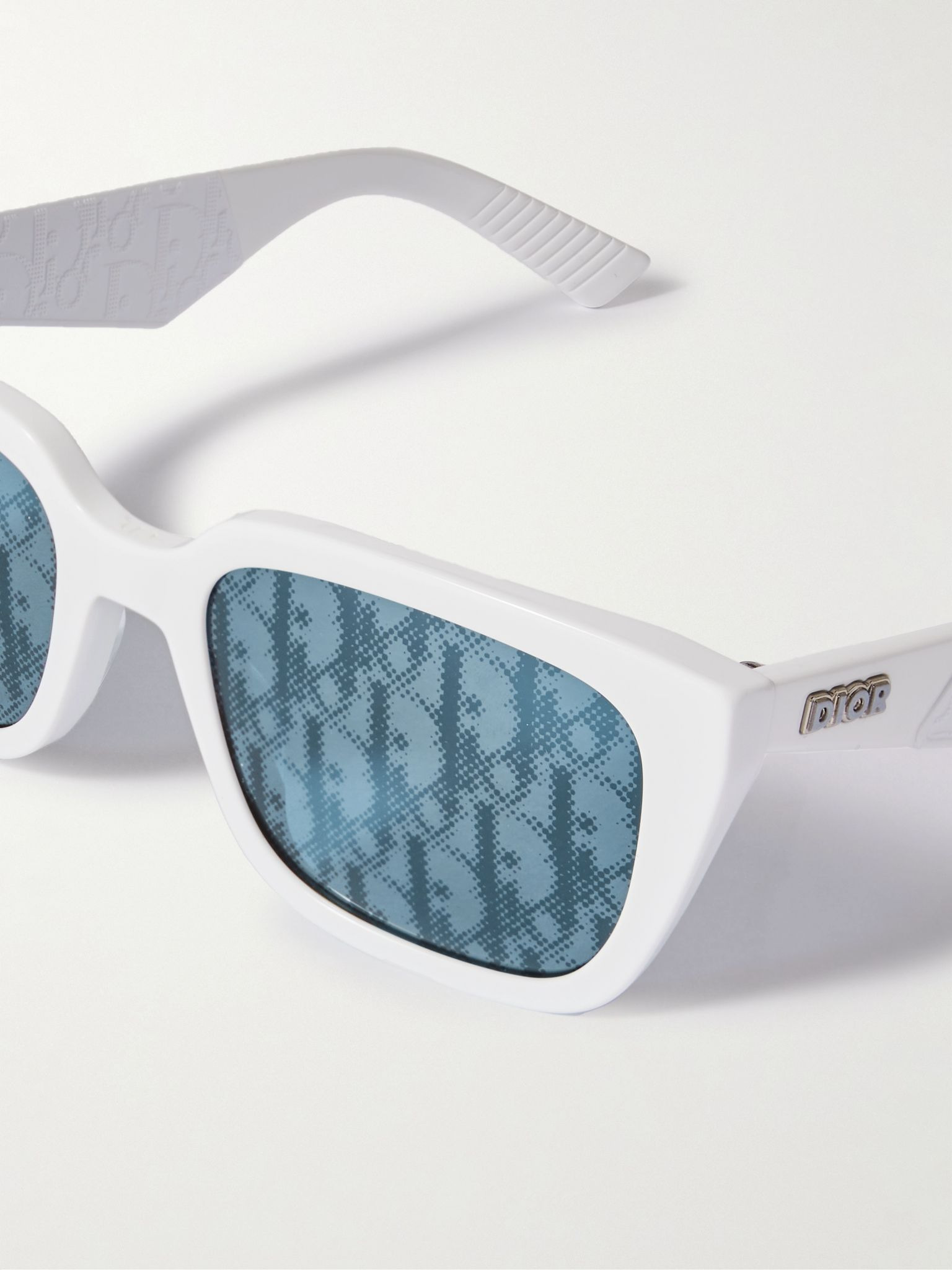 Dior B27 S2I D-Frame Acetate Sunglasses White - 3
