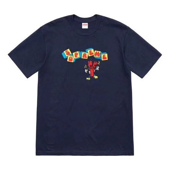 Supreme SS19 Dynamite Tee Short Sleeve Unisex Navy Blue SUP-SS19-10471 - 1
