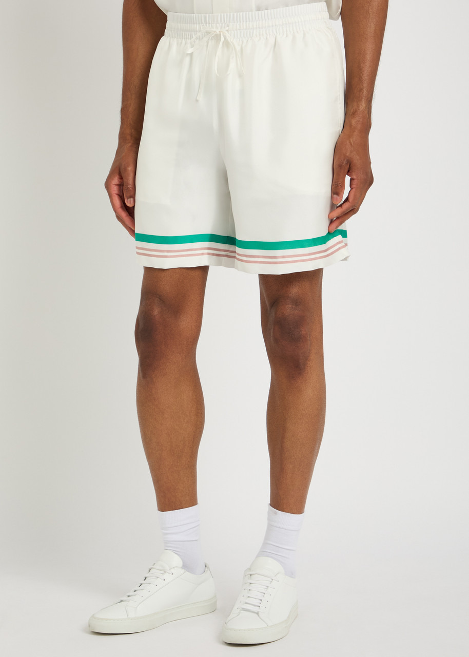 Casablanca Printed Silk-twill Shorts - 2