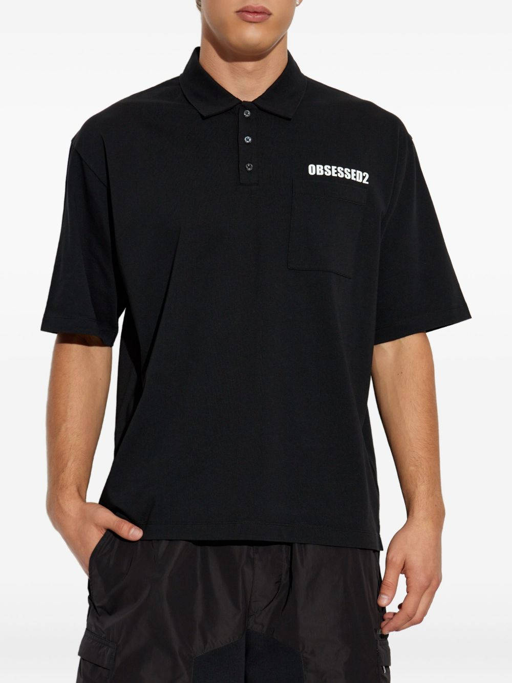 Obsessed2-pocket polo shirt - 3