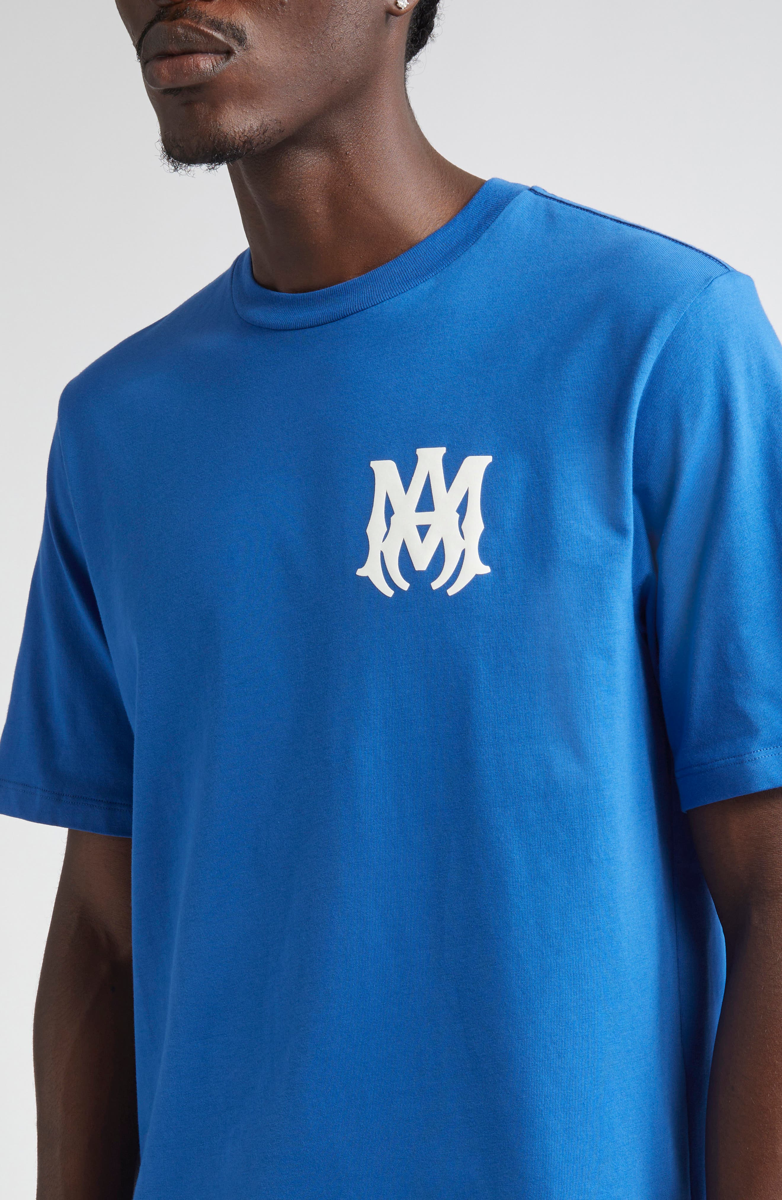 AMIRI MA Core Logo Garphic T-Shirt in Blue at Nordstrom - 4