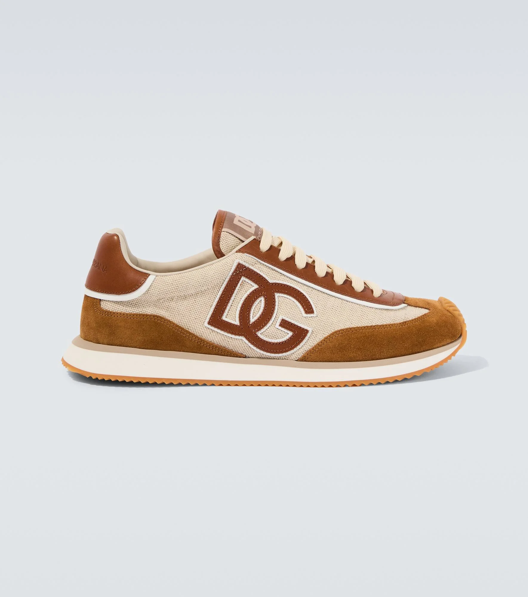 DG Cushion suede-trimmed sneakers - 1