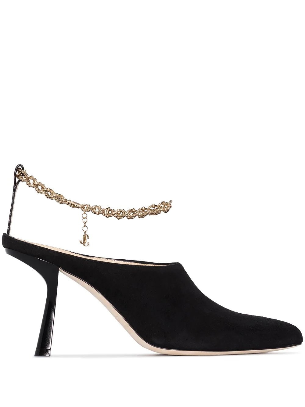 Betha 85mm chain-trim mules - 1