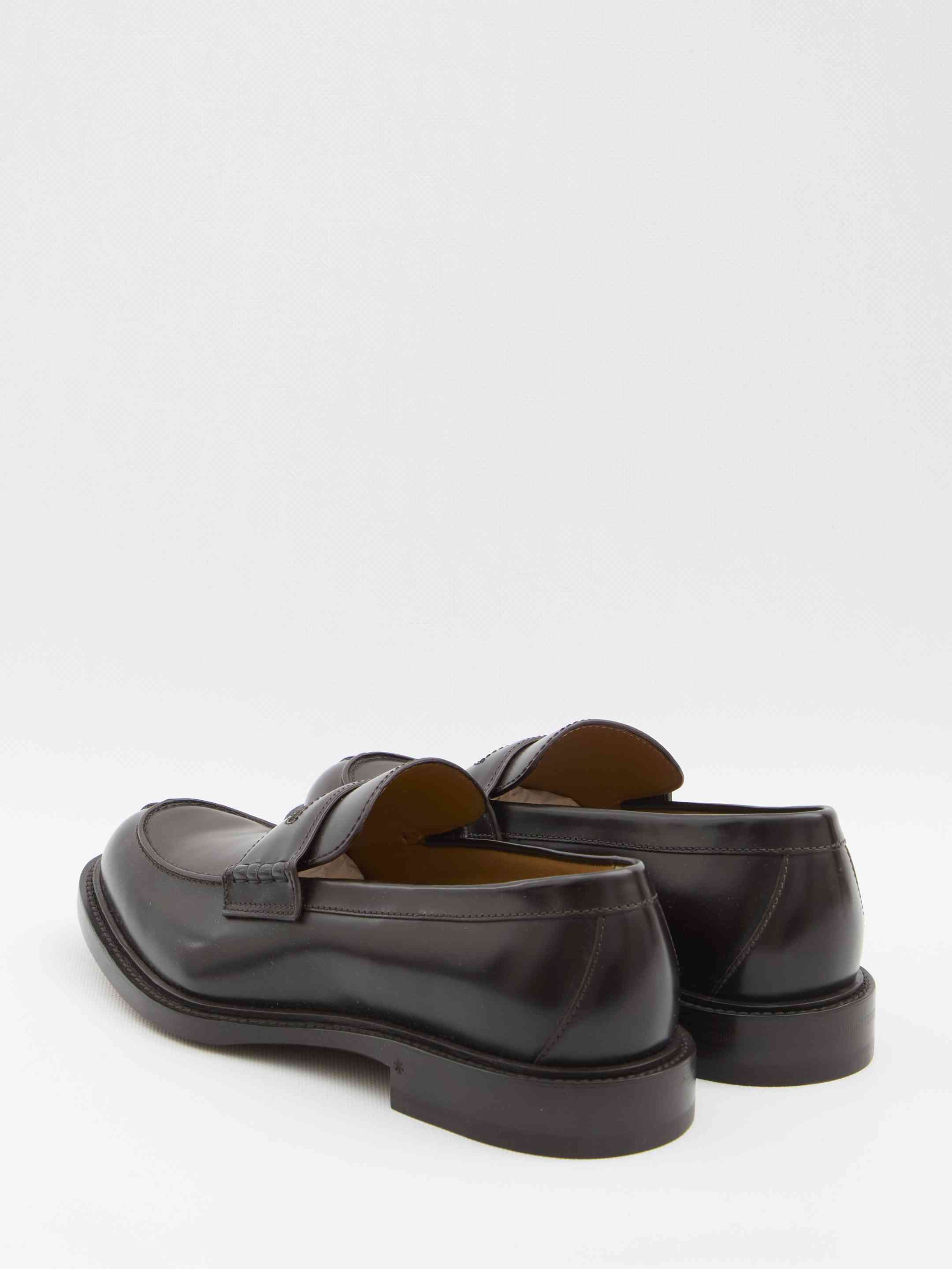Gucci Men Black Leather Loafer - 3