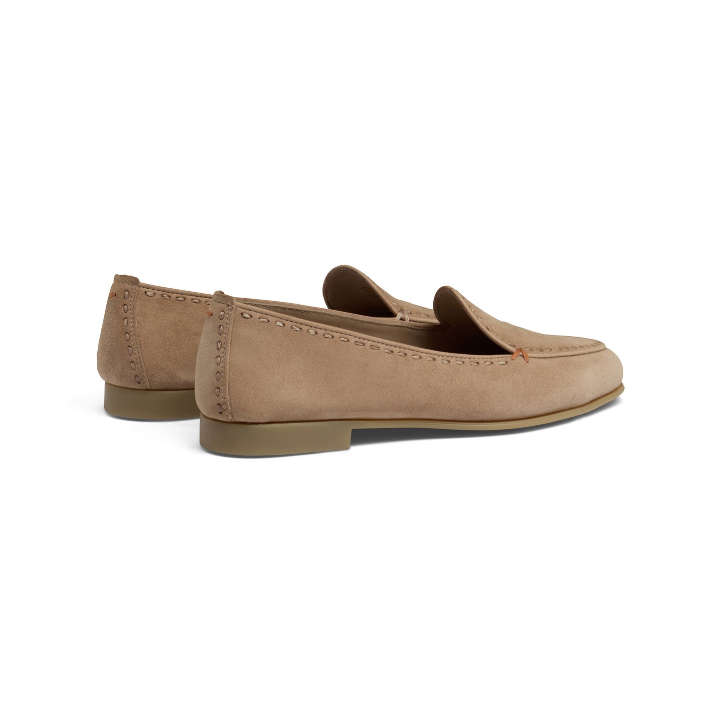 Women's pink suede loafer - 4