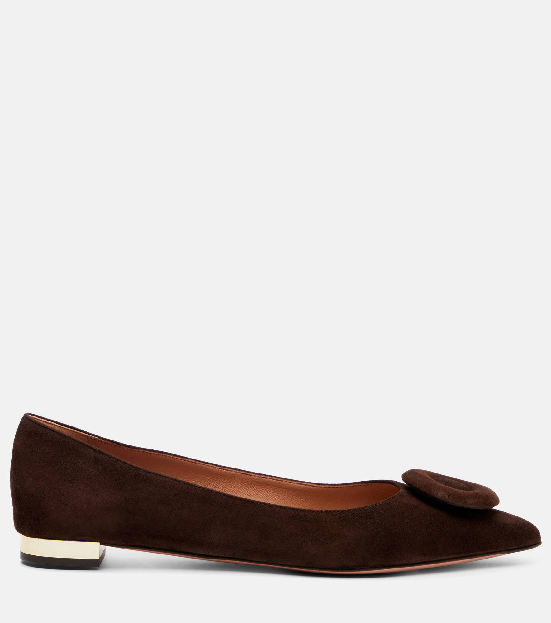 Hoop suede ballet flats - 4