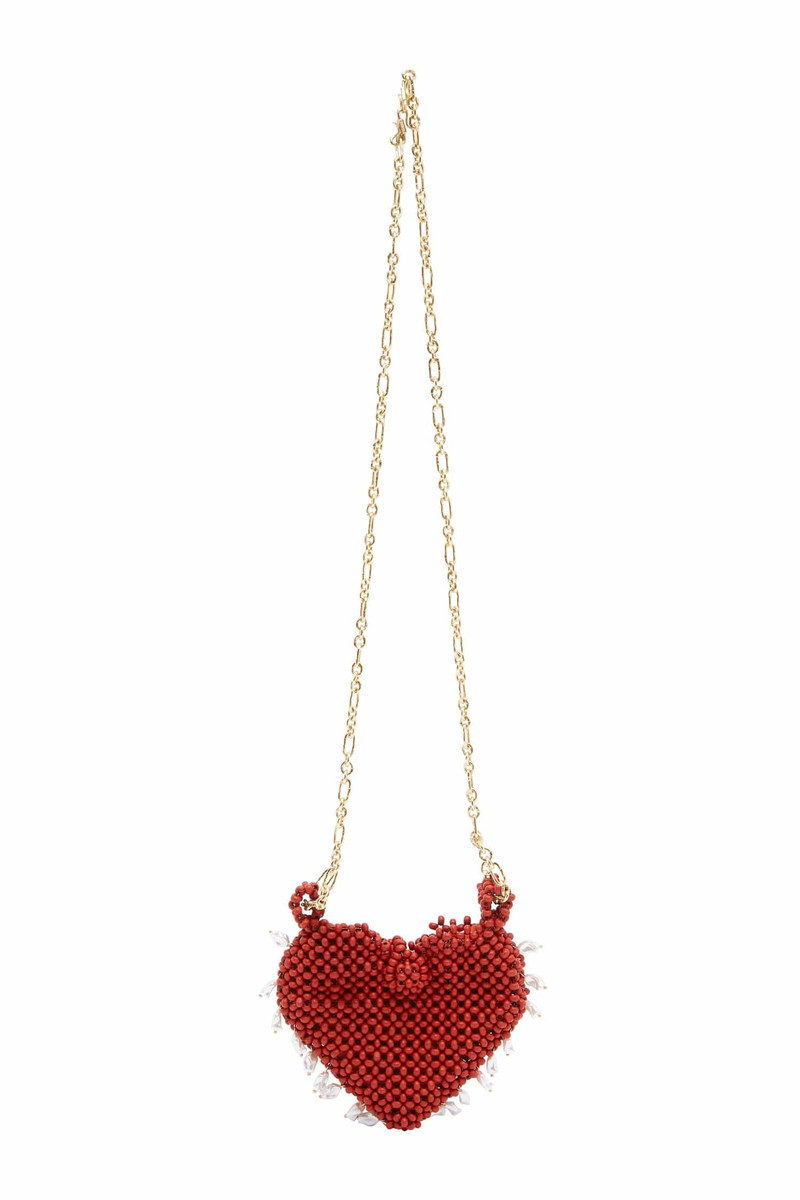 Carmelo Beaded Heart Bag 1