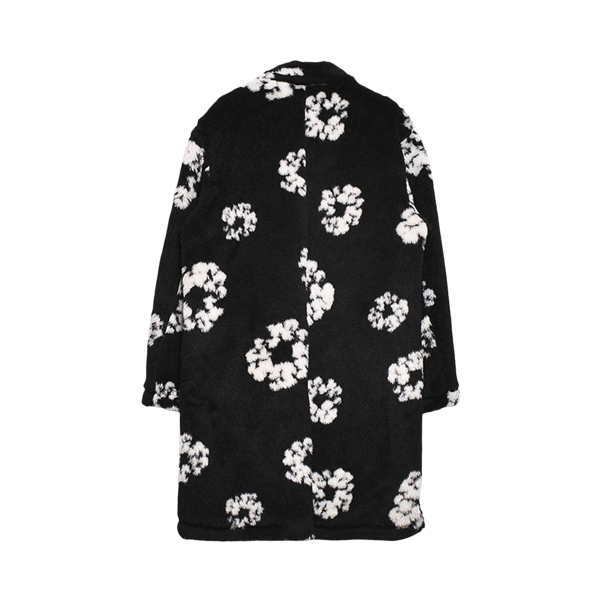 SAINT Mxxxxxx x Denim Tears Wreath Fur Coat 'Black' - 2