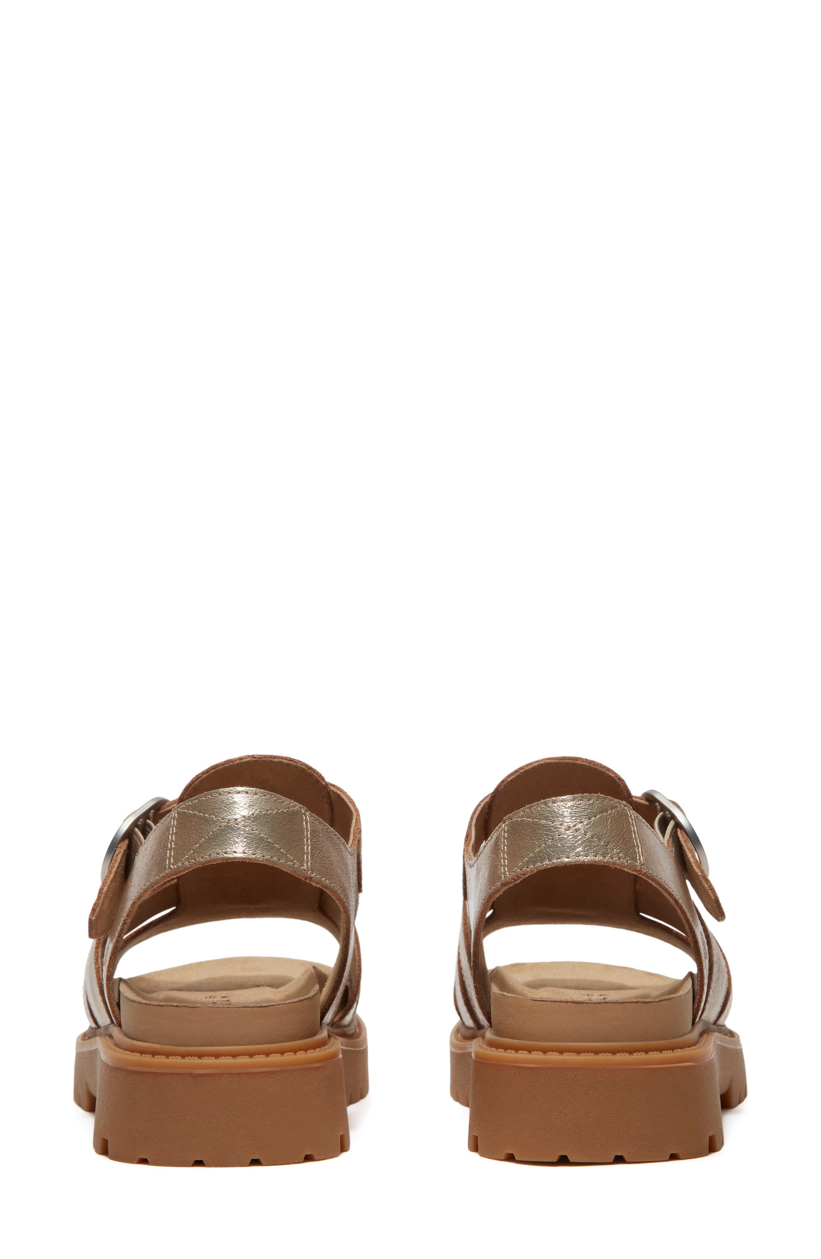 Timberland Clairemont Way Fisherman Sandal in Gold Metallic at Nordstrom - 2