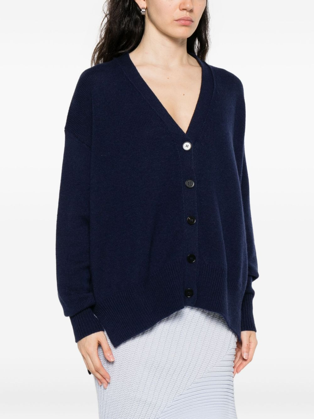 button-front cashmere cardigan - 3