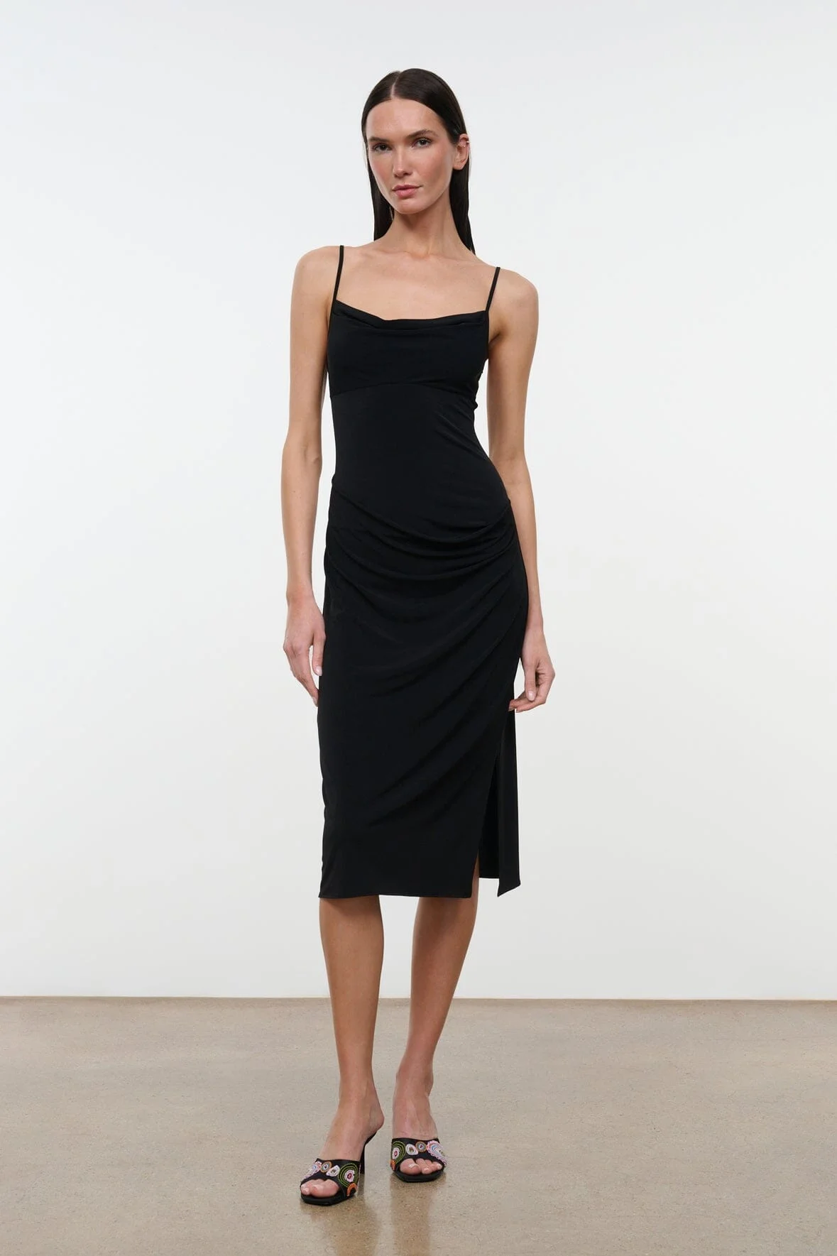 STAUD ASHE DRESS BLACK - 1