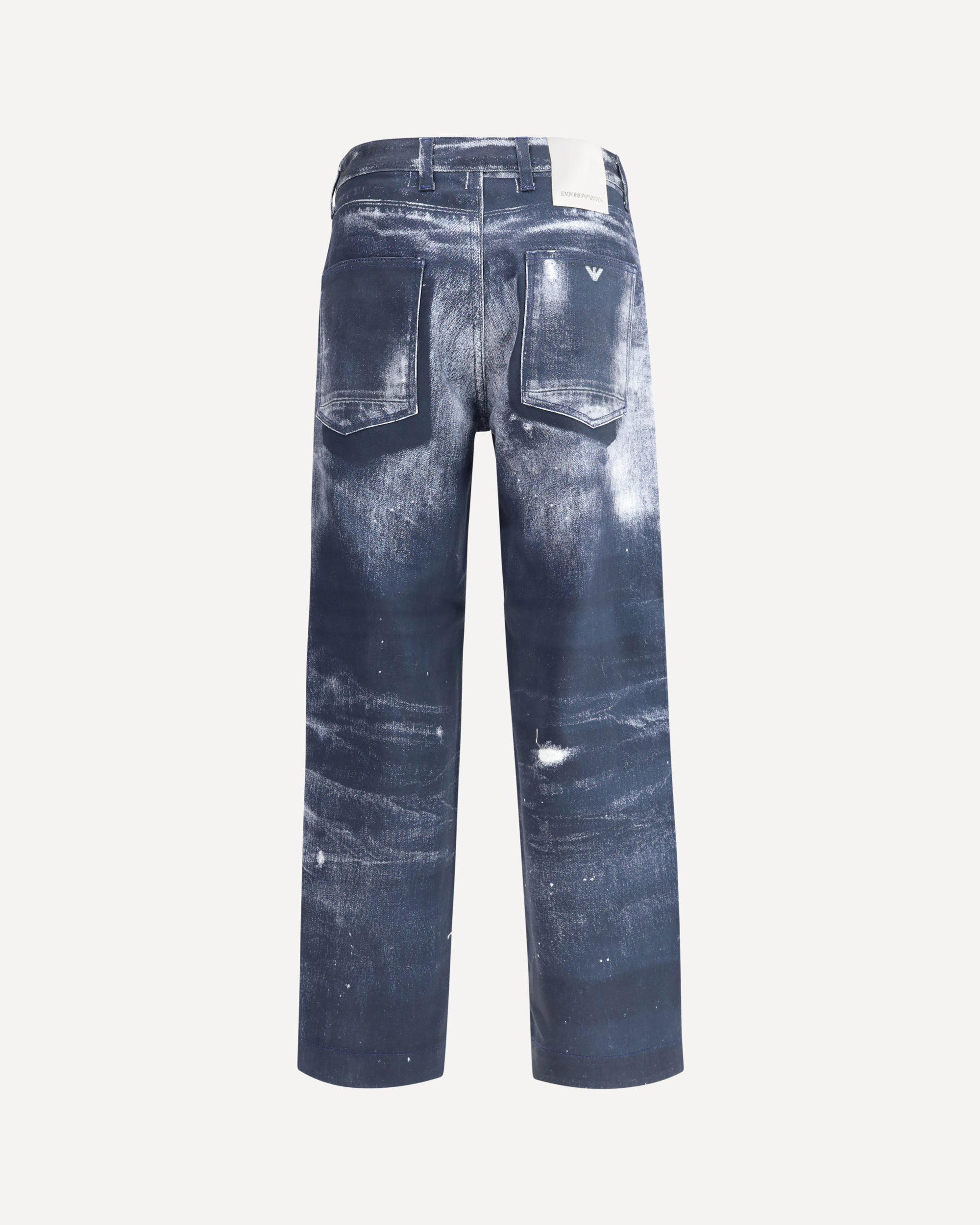 Denim print Pants - 2