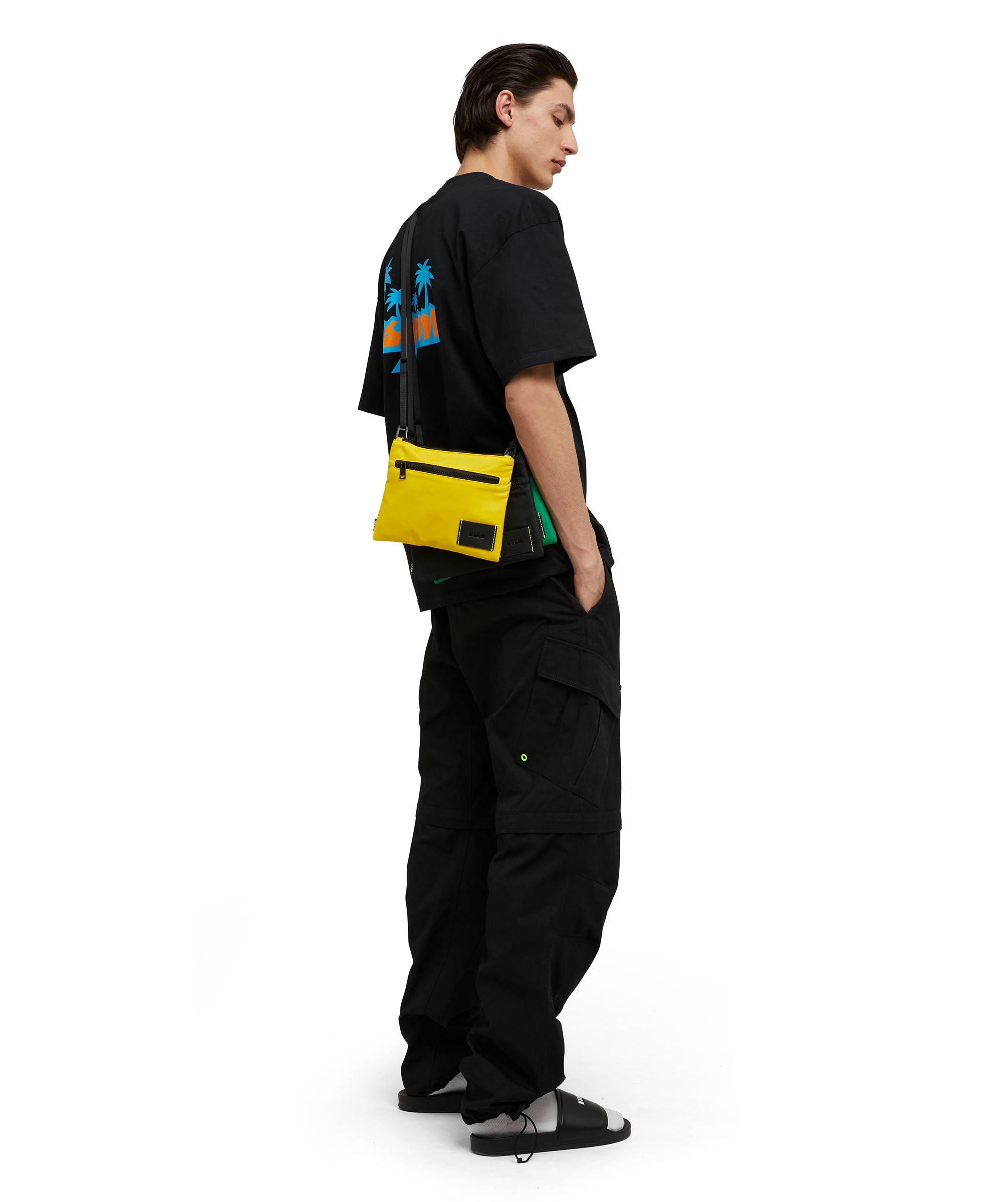 MSGM signature nylon pouch bag - 5