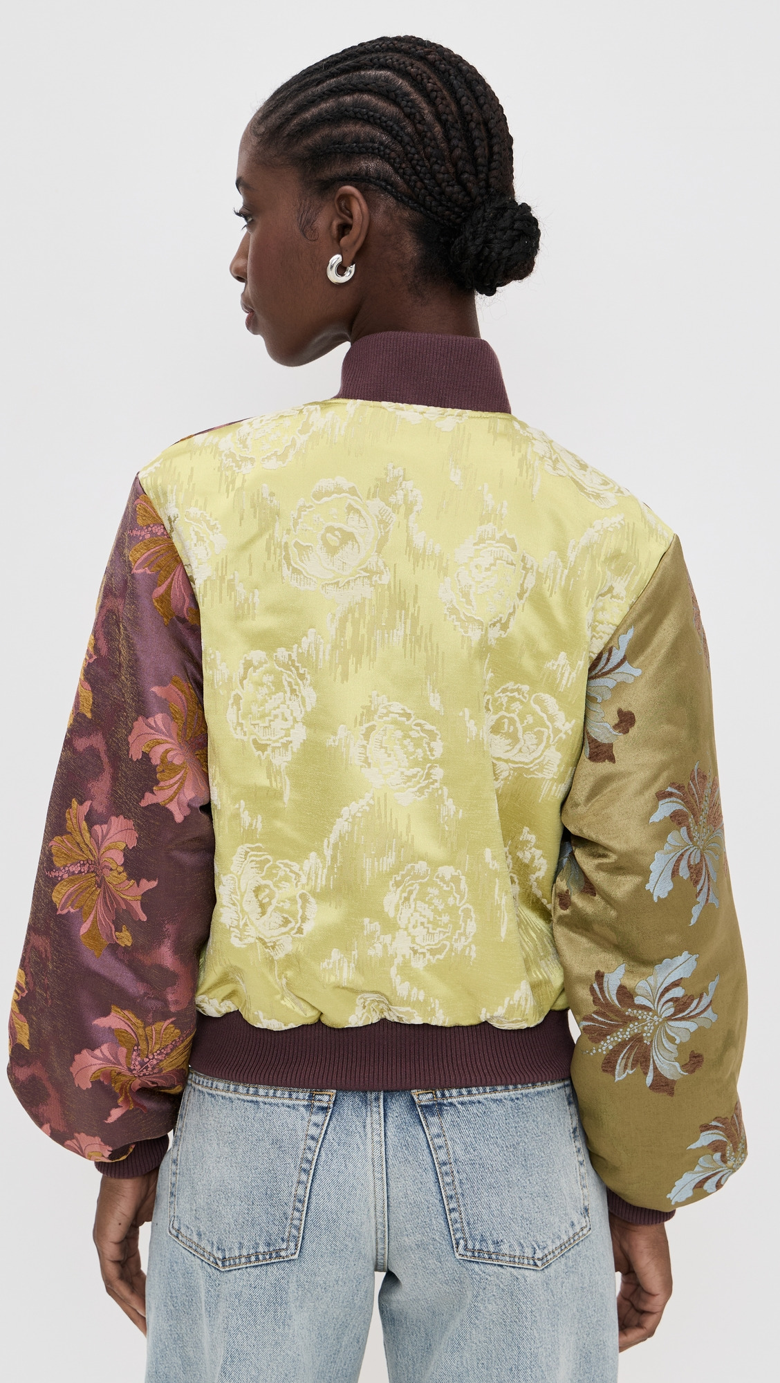 Adriana Jacquard Bomber Jacket - 2