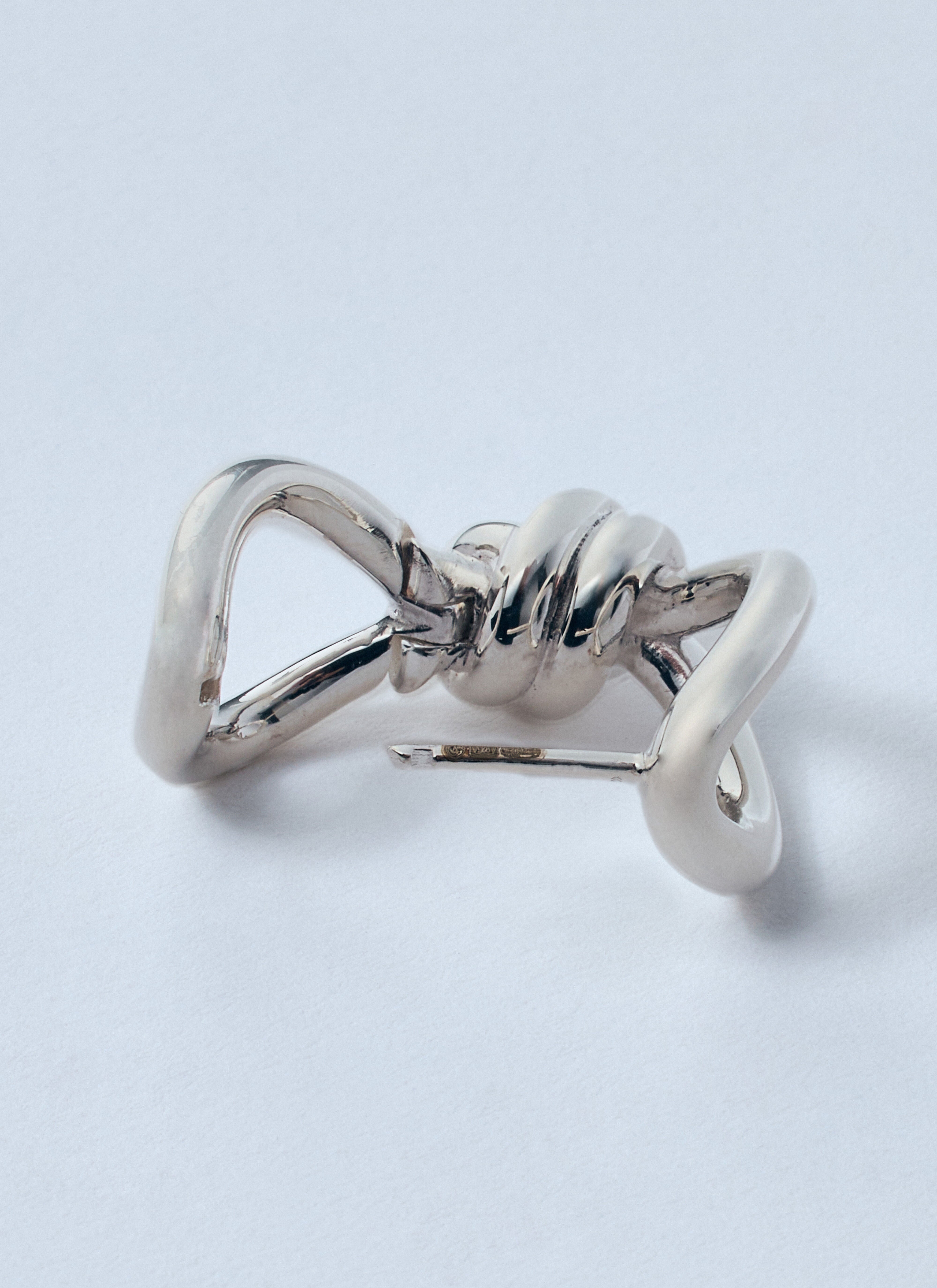ピアス Bottega Veneta Knot Silver Earrings Bottega Veneta Sterling Silver Knot Earrings | Bloomingdale's