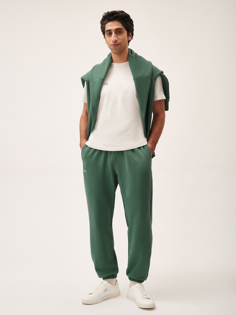 PANGAIA Mens 365 Midweight Track Pants - Forest Green outlook