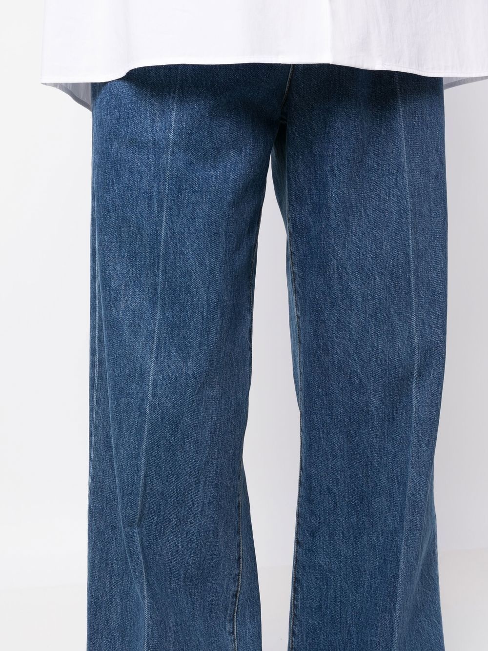 mid-rise wide-leg jeans - 5