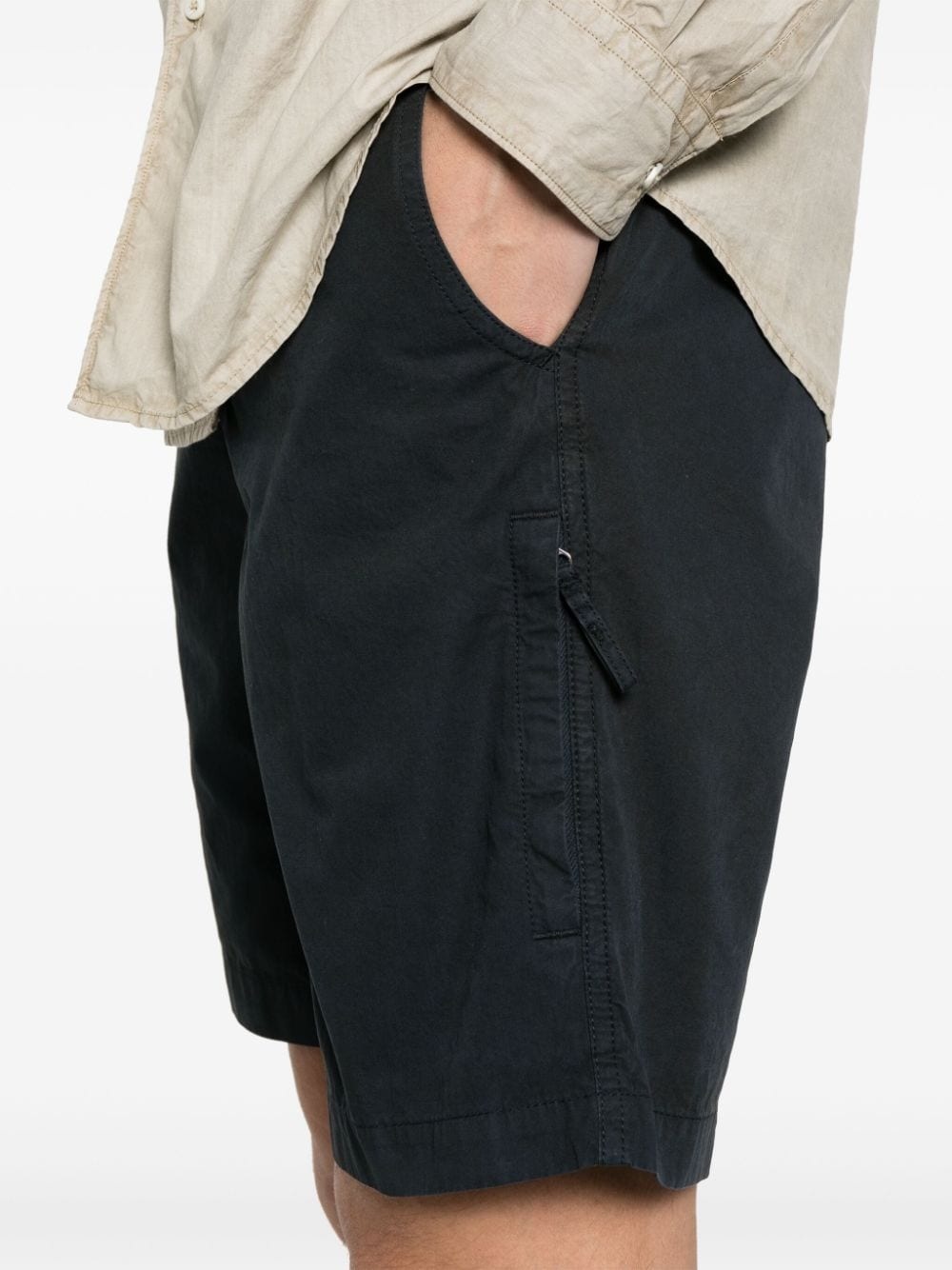 pressed-crease cotton shorts - 5