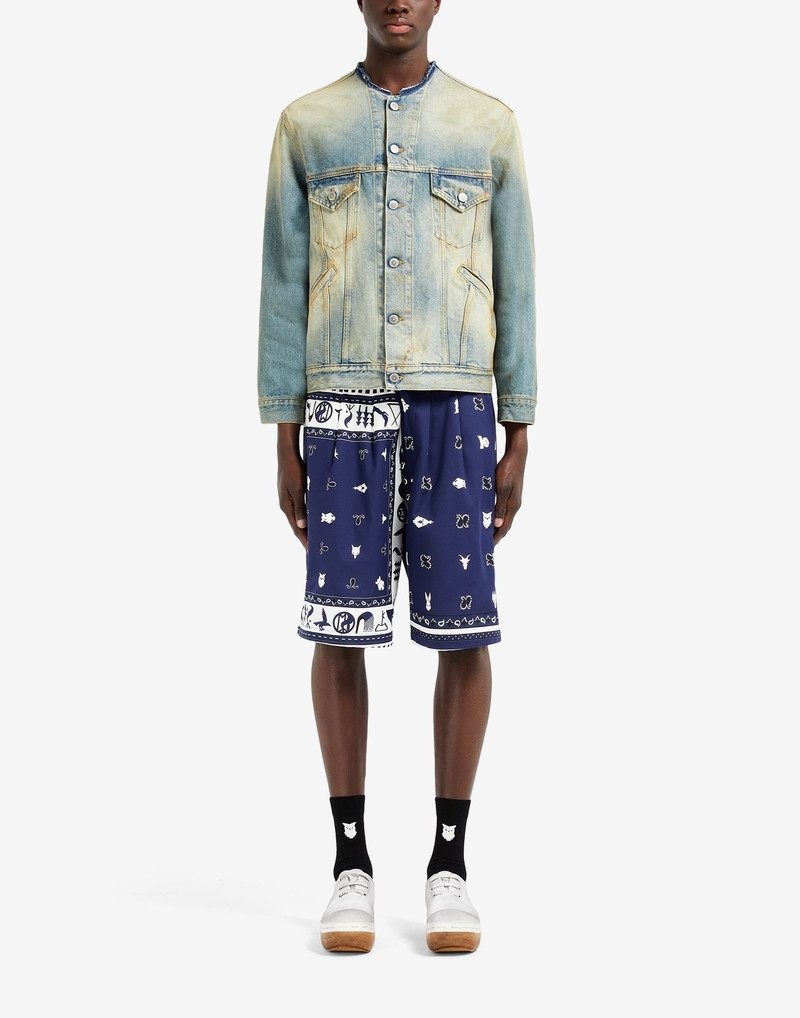 Maison Margiela Décortiqué collar denim jacket outlook