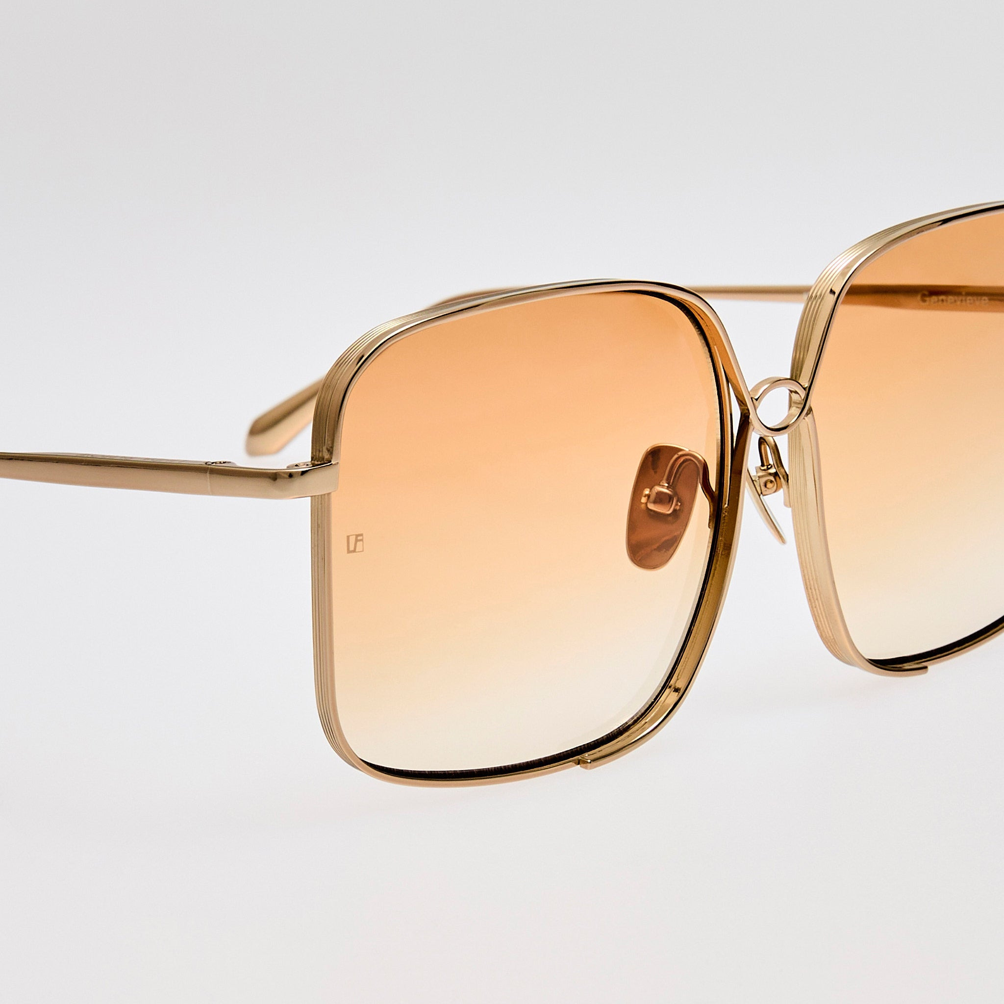 Genevieve Sunglasses in Camel and Gold - 4