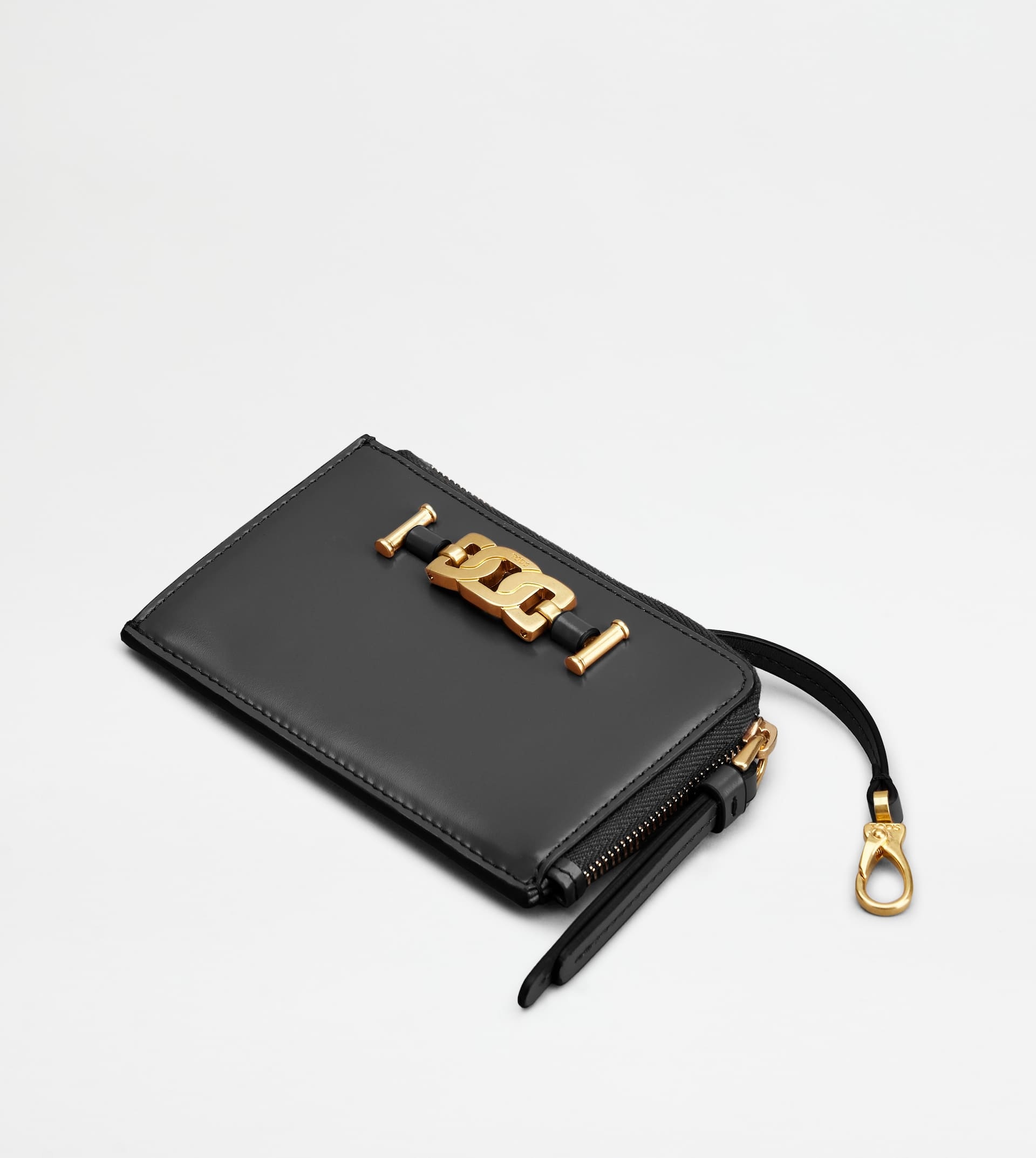 KATE KEY POUCH IN LEATHER - BLACK - 4