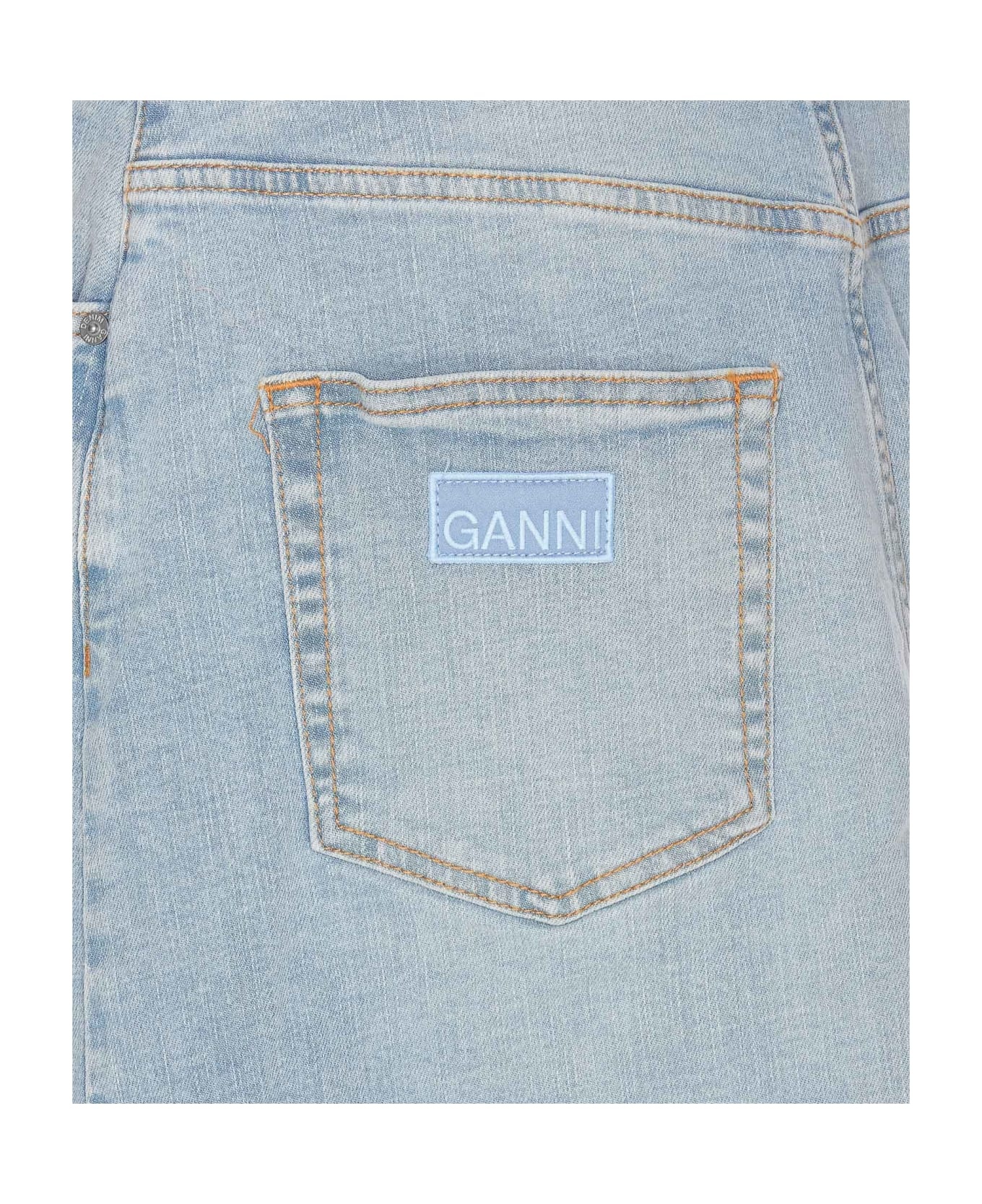 Denim Midi Skirt - 3