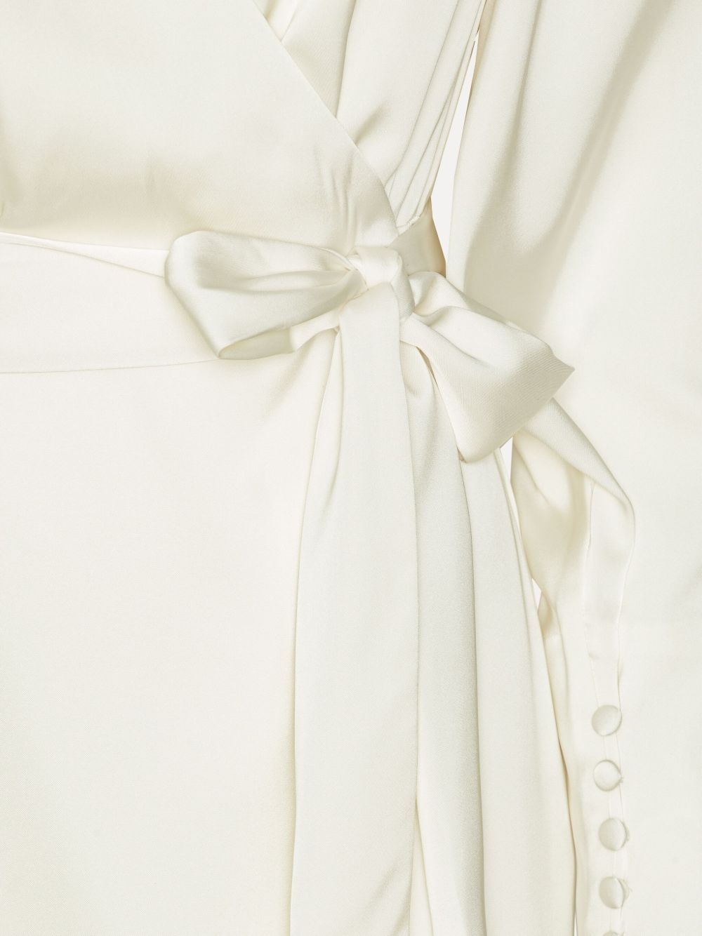 satin wrap minidress - 3